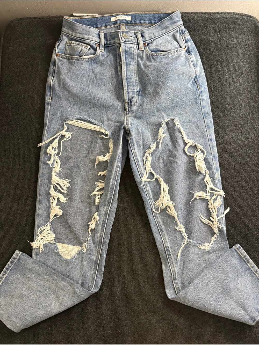 PacSun Light Blue Distressed Relaxed Jeans